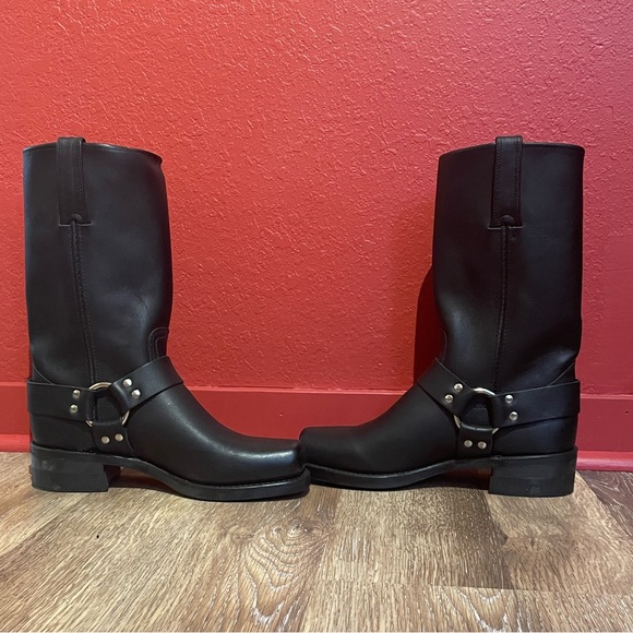 Black Leather Harness Boots - Picture 8 of 8